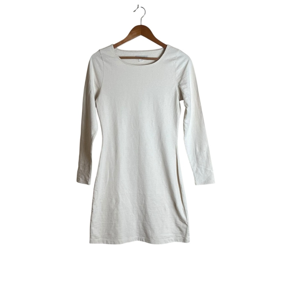 Outerknown‎ off white long sleeve shirt dress. Size xs